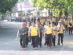 Jalin Keakraban Jelang Pemilu 2024, TNI-Polri Di Rembang Gelar Olahraga Bersama