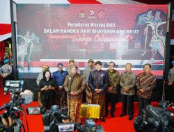 Gelar Wayang Kulit Lakon Wahyu Cakraningrat, Kapolri: Sinergisitas TNI, Polri, Rakyat Makin Kuat