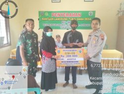 Sinergitas TNI-Polri di Sumber, Pantau Penyaluran Bantuan Langsung Tunai Dana Desa