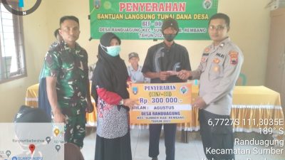 Sinergitas TNI-Polri di Sumber, Pantau Penyaluran Bantuan Langsung Tunai Dana Desa