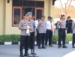 Apel Jam Pimpinan, Wakapolres Rembang Tekankan Kedisiplinan Anggota