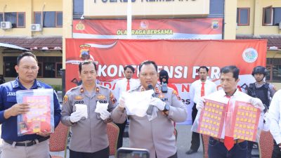Sat Resnarkoba Polres Rembang Bekuk Nelayan Warga Demak Yang Edarkan 2000 Butir Pil Koplo