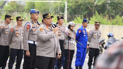 Ambil Apel Jam Pimpinan, Kapolres Rembang Ingatkan Anggota Bijak Bermedsos & Jaga Netralitas Pemilu 2024