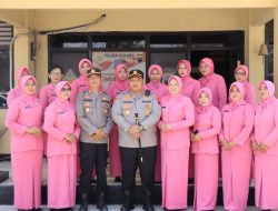 Kapolres Rembang Bersama Ibu Ketua Bhayangkari Berkunjung Ke Polsek-polsek Jajaran