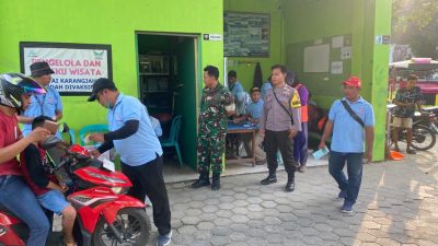 Sinergitas TNI-Polri di Rembang, Laksanakan Pengamanan Wisata Karangjahe