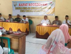 Kapolsek Pancur Datang di Acara Koodinasi Kepala Desa se Kecamatan Pancur