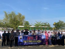 Kanit Kamsel Satlantas Polres Rembang Jadi Pembina Upacara Di SMK Umar Fatah Rembang