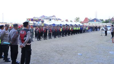 Ratusan Personil Polres Rembang Di Siagakan Amankan Konser Music Bertajuk Pijarfest Melukis Malam