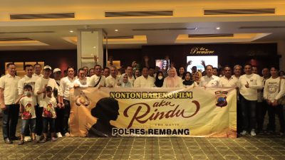 Keluarga Besar Polres Rembang Gelar Nonton Bareng Film “Aku Rindu“ di Studio XXI DP Mall Semarang