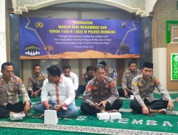 Anggota Polres Rembang Ikuti Acara Peringatan Maulid Nabi Muhammad SAW 1445 H Polda Jateng