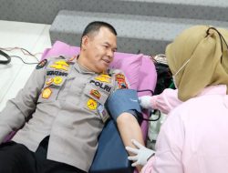 Sambut HUT Humas Polri ke 72, Bidhumas Polda Jateng Gelar Donor Darah Bersama Awak Media