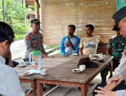 Gelar Cooling System, Kapolsek Pancur Bersama Anggota TNI-Polri Blusukan Jalin Dialogis Dengan Warga
