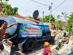 Jajaran Polsek Sulang Hari Ini Salurkan Bantuan Air Bersih ke Desa Pranti Sulang