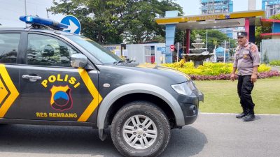 Personil Polsek Sluke Giat Patroli Mobile Di Obvit PLTU Rembang