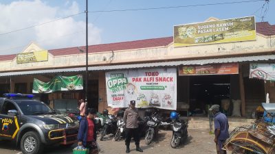 Jajaran Polsek Lasem Gelar Patroli Pasar Sembari Cek Ketersediaan & Harga Bahan Sembako
