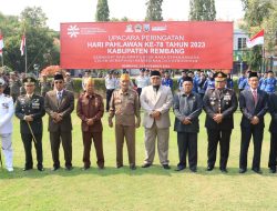 Kapolres Rembang Bersama jajaran Forkopimda Hadiri Upacara Peringatan Hari Pahlawan Tahun 2023