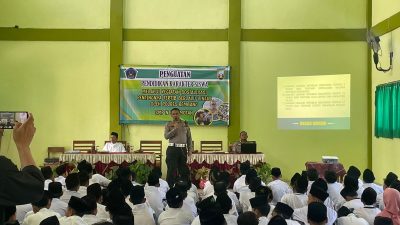 Gelar Sosialisasi Tertib Lalu Lintas di SMP N 2 Pamotan, Kanit Kamsel Satlantas Polres Rembang Harap Bisa Di Mengerti & Di Taati Para Siswa