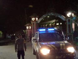 Monitoring Situasi Kamtibmas Saat Jam Rawan, Polsek Gunem Gelar Blue Light Patroli