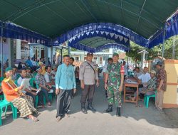 Polsek & Koramil Rembang Kota Pantau 719 Orang Warga Penerima Sertifikat Tanah Progam Nasional (PTSL)