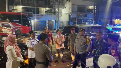 Puncak Malam Tahun Baru, Kapolres Rembang Pimpin Giat Patroli Gabungan Di Kabupaten Rembang