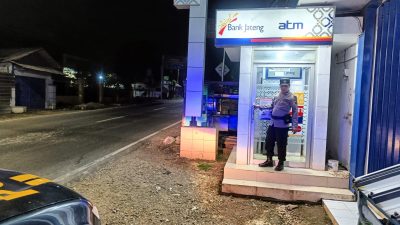 Rutin Gelar Patroli BLP Dinihari, Polsek Sale Galakan Obyek Rawan Kejahatan Mesin ATM 