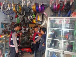 Sat Samapta Polres Rembang Sosialisasi Larangan Penggunaan Knalpot Brong Di Bengkel Buana Jaya