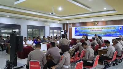 Ops Keselamatan Candi 2024, Wakapolres Rembang Buka Latihan Pra Operasi (Latpraops)