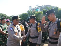 Apel pergeseran pasukan dalam rangka Pengamanan tahap Pemungutan Suara  Pemilu 2024: Polda Jateng kerahkan puluhan ribu personel