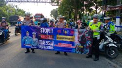 Progam Zero Knalpot Tidak Sesuai Spesifikasi, Sat Lantas Polres Rembang Galakan Sosialisasi Pengguna Jalan