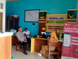 Blusukan Ke Kantor Desa Sumberejo, Kanit Binmas Polsek Rembang Kota Monitoring Situasi Kamtibmas Wilayah