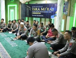 Peringatan Isro Mi’raj Nabi Muhammad SAW 1445 H / 2024 M di Masjid Annuraniyyah Polres Rembang