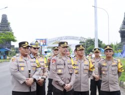 Kapolres Rembang Sambut PJU Polda Jateng Kunjungan Ke Rembang Dalam Rangka Cek Jalur Mudik Lebaran Dalam Rangka Ops Ketupat Candi 2024