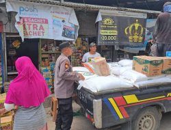 Monitoring Harga Sembako di Pasaran, Anggota Polsek Sedan Blusukan dan Jalin Dialogis Dengan Pedagang