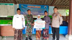 Tunjukan Sinergitas TNI-Polri, Babhinkamtimbas Polsek Sedan Bersama Bhabinsa Amankan Penyaluran BLT Dana Desa Candimulyo