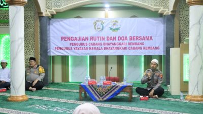 Kapolres Rembang Pimpin Langsung Pelaksanakan Binrohtal Personil Polres Rembang Serta Bhayangkari
