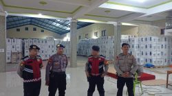 Jaga Ketat 1×24 Jam, Polres Rembang Awasi & Kawal Gudang Logistik Milik KPU Rembang
