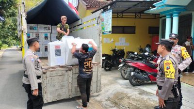 Hari ini, Personil Pam TPS Polres Rembang & Kodim 0720/Rbg Kawal Distribusi Logistik Pilkada 2024