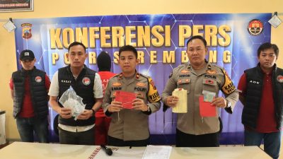 Di bekuk Sat Resnarkoba Polres Rembang, Warga Kragan Kedapatan Miliki Narkotika Jenis Sabu