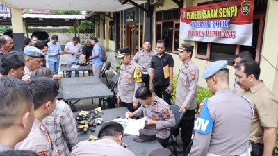 Pengecekan Mendadak, Senpi Organik Milik Anggota Polres Rembang Di Cek & Diperiksa