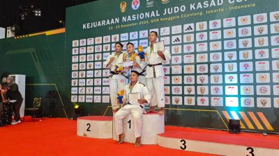 Personil Polda Jateng; Bripda Rizal Torehkan Prestasi Gemilang di Kejurnas Judo KSAD Cup XV 2024