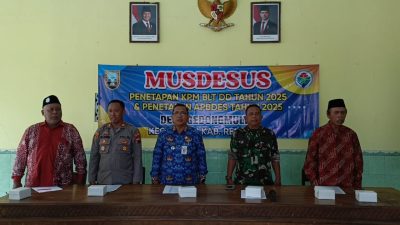 Kapolsek Lasem Turut Hadir Dalam Musdes Penetapan APBDes Tahun 2025 Desa Gedongmulyo