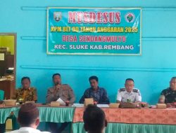 Kapolsek Sluke Hadir Dalam Musdes Penetapan Calon Penerima BLT DD Tahun 2025 Desa Sendangmulyo