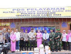 Minggu Siang, Kapolres Rembang Bersama PJU Polres Rembang Cek Sejumlah Posyan & Pospam Nataru 2024