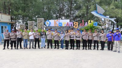 Kapolres Rembang Bersama Sejumlah PJU Mengecek & Memantau Obyek Wisata Pantai Wates & Pantai Karangjahe