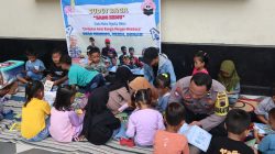 Aipda Sugimin Bhabinkamtibmas Polres Demak; Membuat Perpustakaan Keliling Untuk Tingkatkan Minat Baca Anak