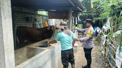 Terjunkan Bhabinkamtibmas, Kapolres Rembang Harap Penyebaran Penyakit PMK Ternak Terantisipasi