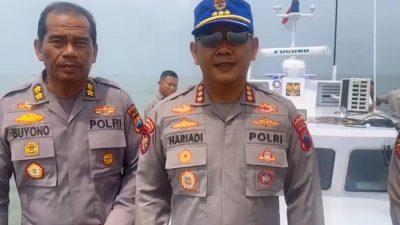 Patroli Laut Ditpolairud Polda Jateng Pantau Progres Pembangunan Tanggul Laut dan Jalan Tol Semarang-Demak