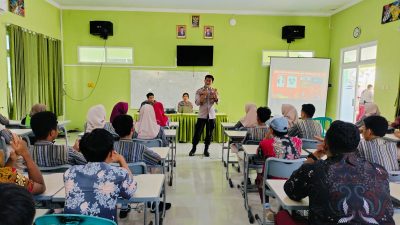 Sambang Ke SMA 1 Pamotan, Sat Binmas Polres Rembang Gelar Sosialisasi Kenakalan Remaja