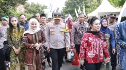 Kapolres Rembang Beserta Ibu Turut Dampingi Kunjungan Kerja Ketua Komisi IV DPR RI Ibu Titiek Soeharto di Rembang