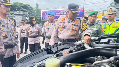 Kapolres Rembang Cek Langsung Kesiapan Kendaran Dinas (Randis) Dalam Rangka Ops Keselamatan Candi 2025